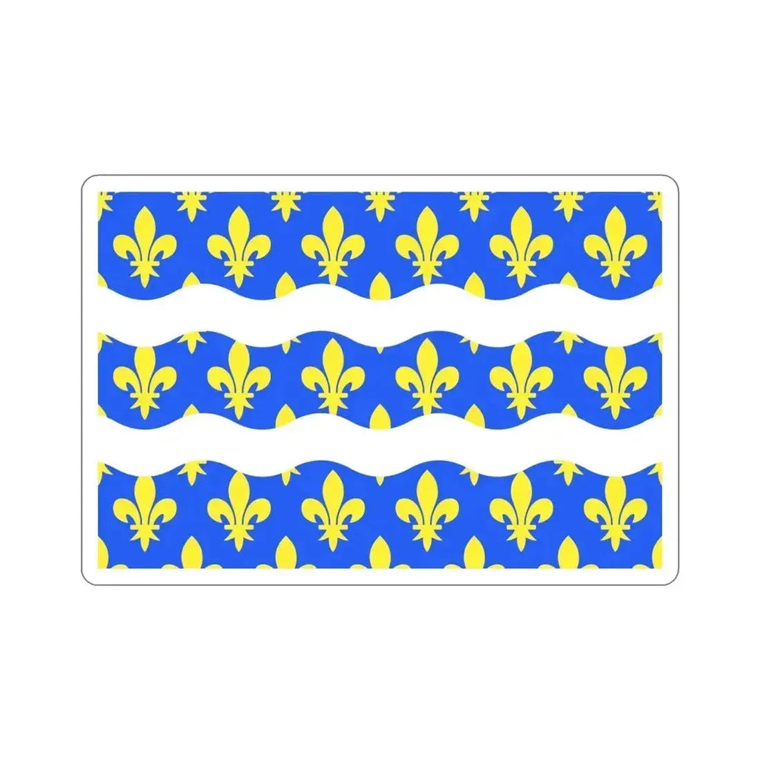 Flag of Seine et Marne France 2 STICKER Vinyl Die-Cut Decal 5 Inch - The Sticker Space