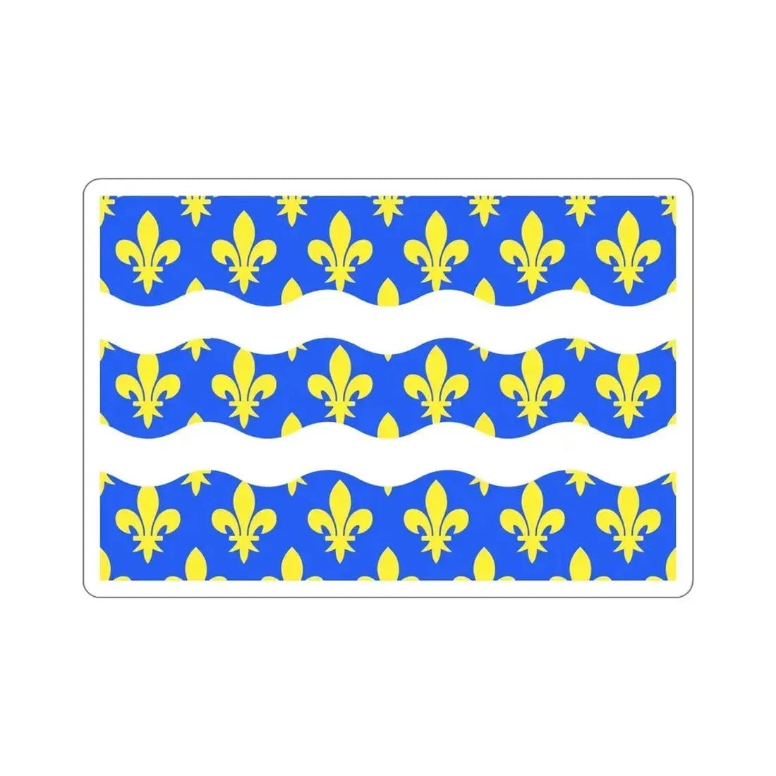 Flag of Seine et Marne France 2 STICKER Vinyl Die-Cut Decal 5 Inch - The Sticker Space