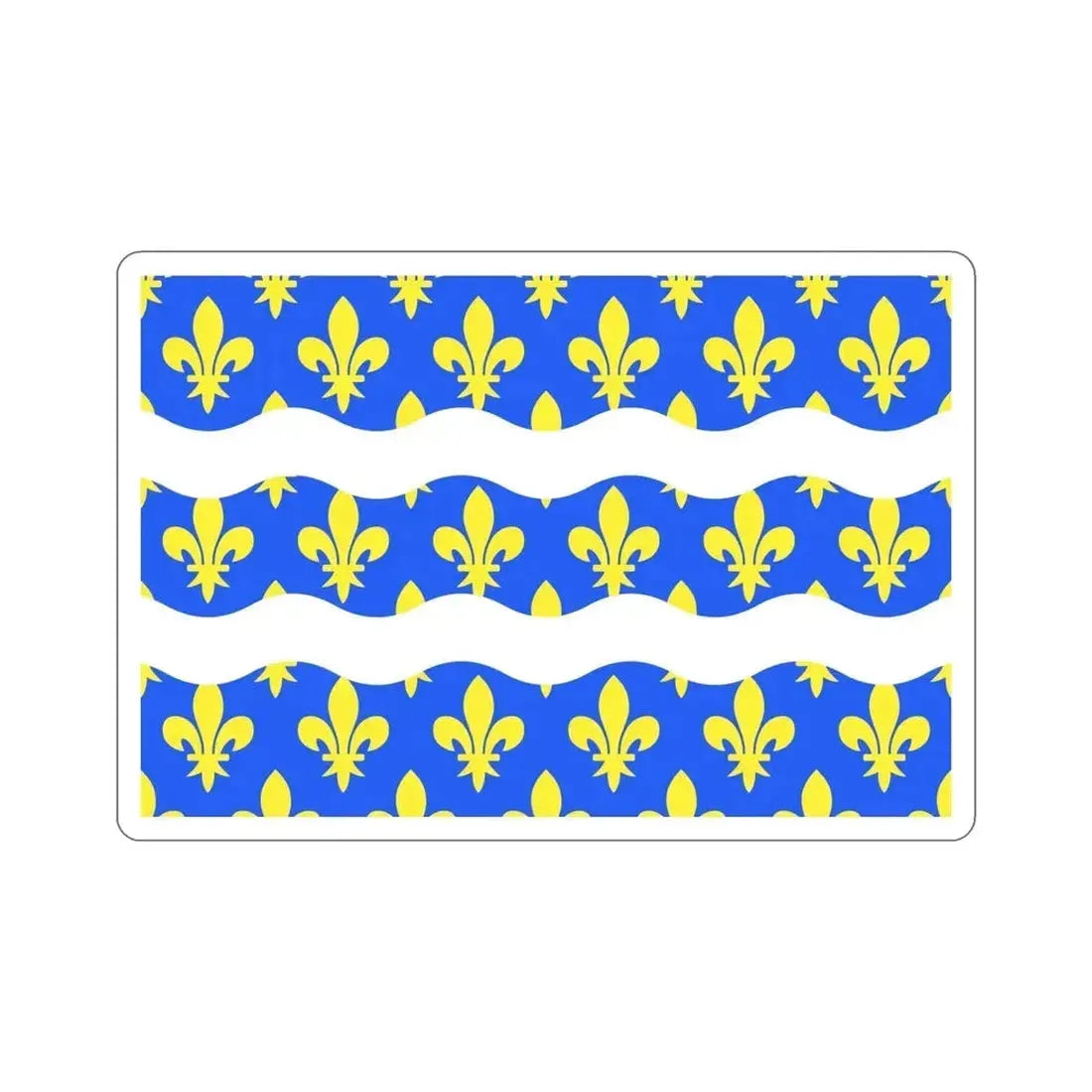 Flag of Seine et Marne France 2 STICKER Vinyl Die-Cut Decal - The Sticker Space