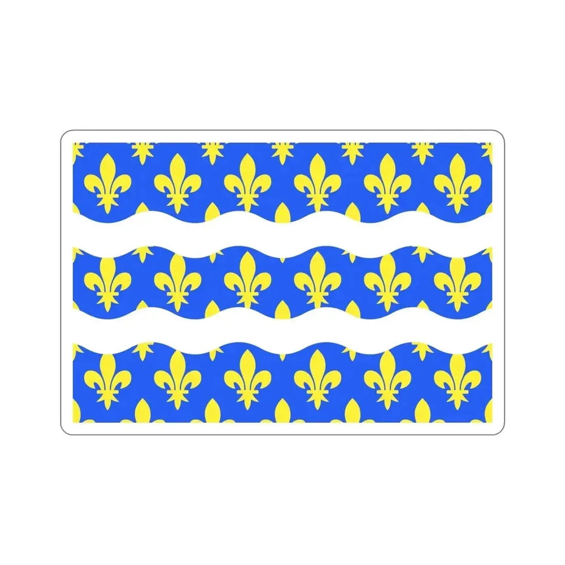 Flag of Seine et Marne France 2 STICKER Vinyl Die-Cut Decal - The Sticker Space