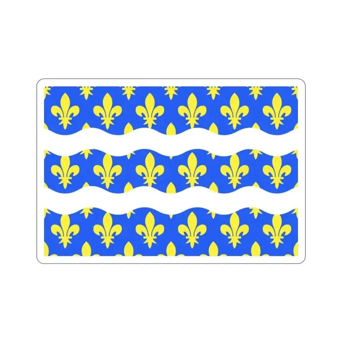 Flag of Seine et Marne France 2 STICKER Vinyl Die-Cut Decal - The Sticker Space