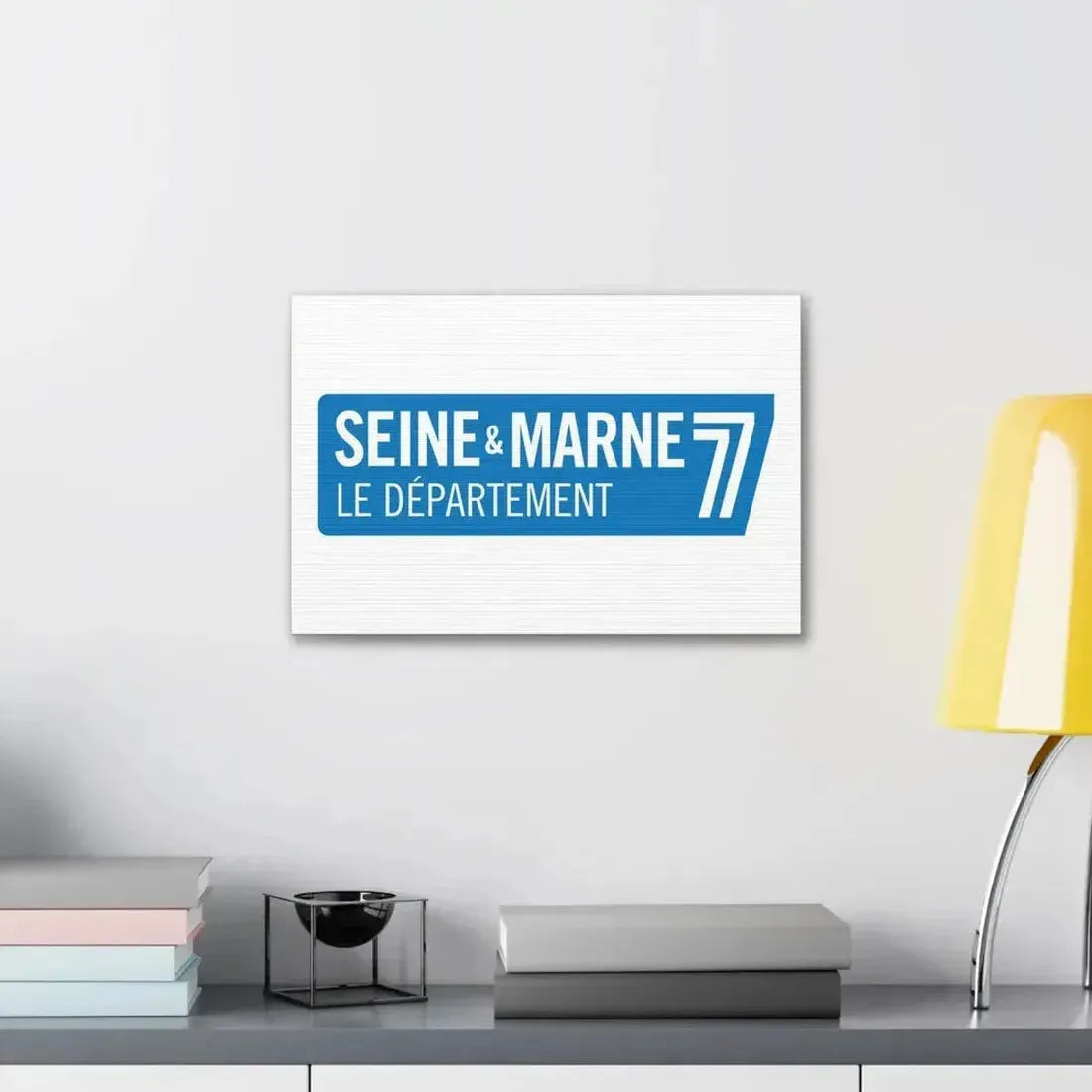 Flag of Seine et Marne France - Canvas Wall Art - The Sticker Space