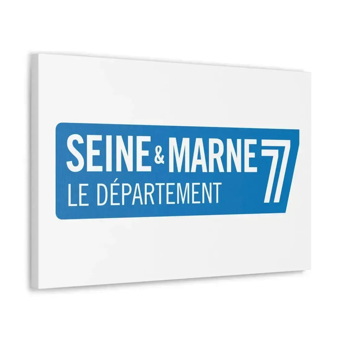 Flag of Seine et Marne France - Canvas Wall Art - The Sticker Space