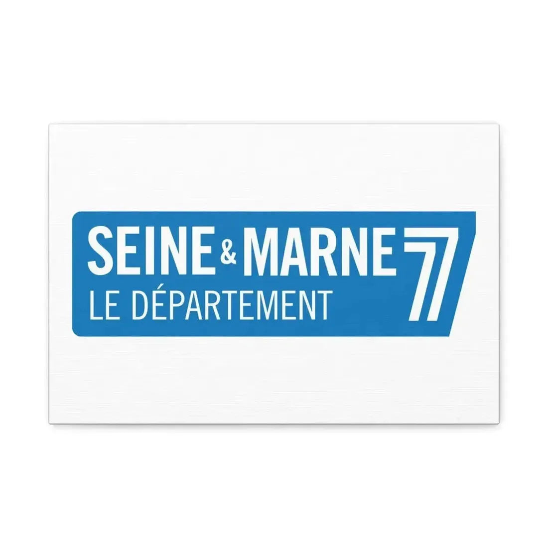 Flag of Seine et Marne France - Canvas Wall Art - The Sticker Space
