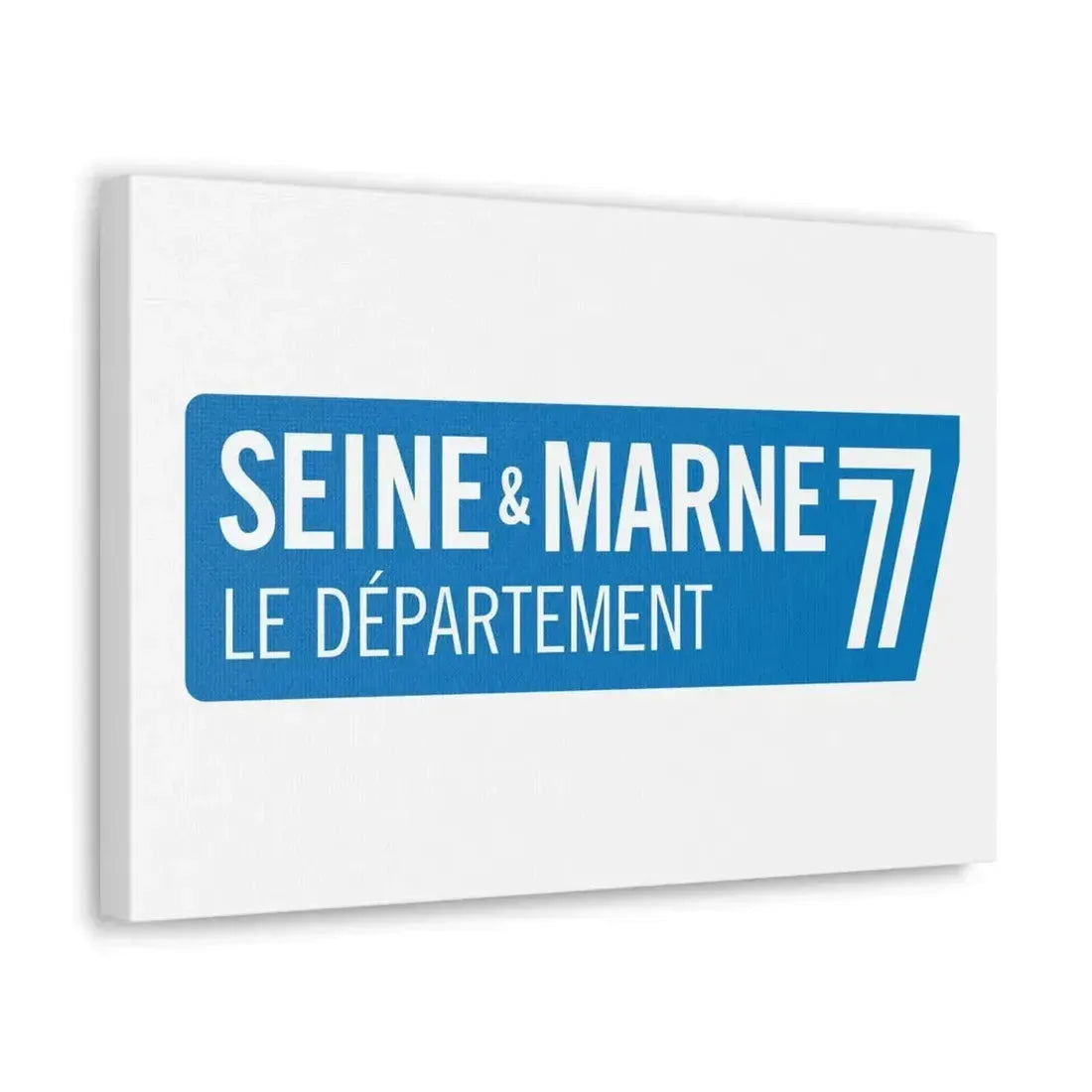 Flag of Seine et Marne France - Canvas Wall Art - The Sticker Space