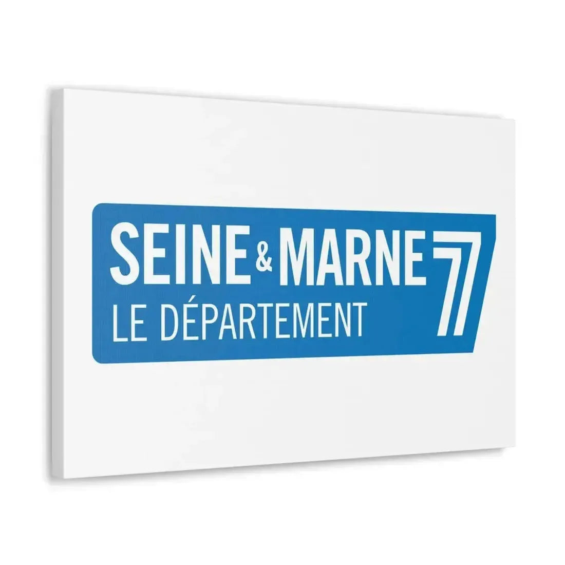 Flag of Seine et Marne France - Canvas Wall Art - The Sticker Space
