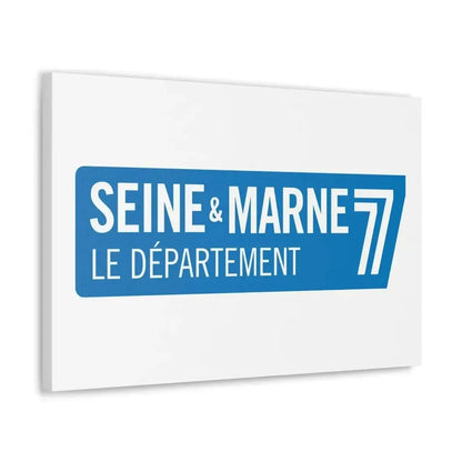 Flag of Seine et Marne France - Canvas Wall Art - The Sticker Space