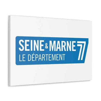 Flag of Seine et Marne France - Canvas Wall Art - The Sticker Space