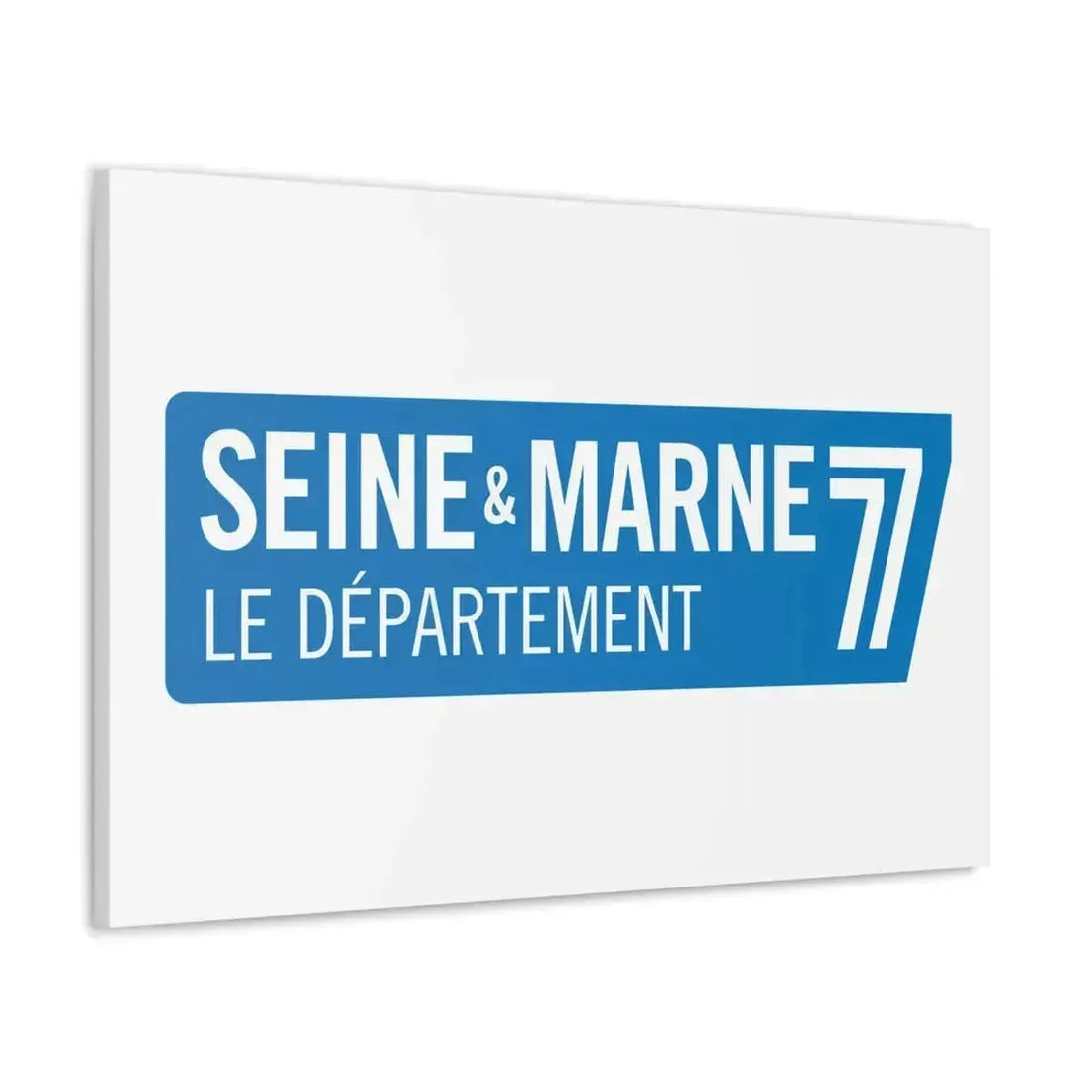 Flag of Seine et Marne France - Canvas Wall Art - The Sticker Space