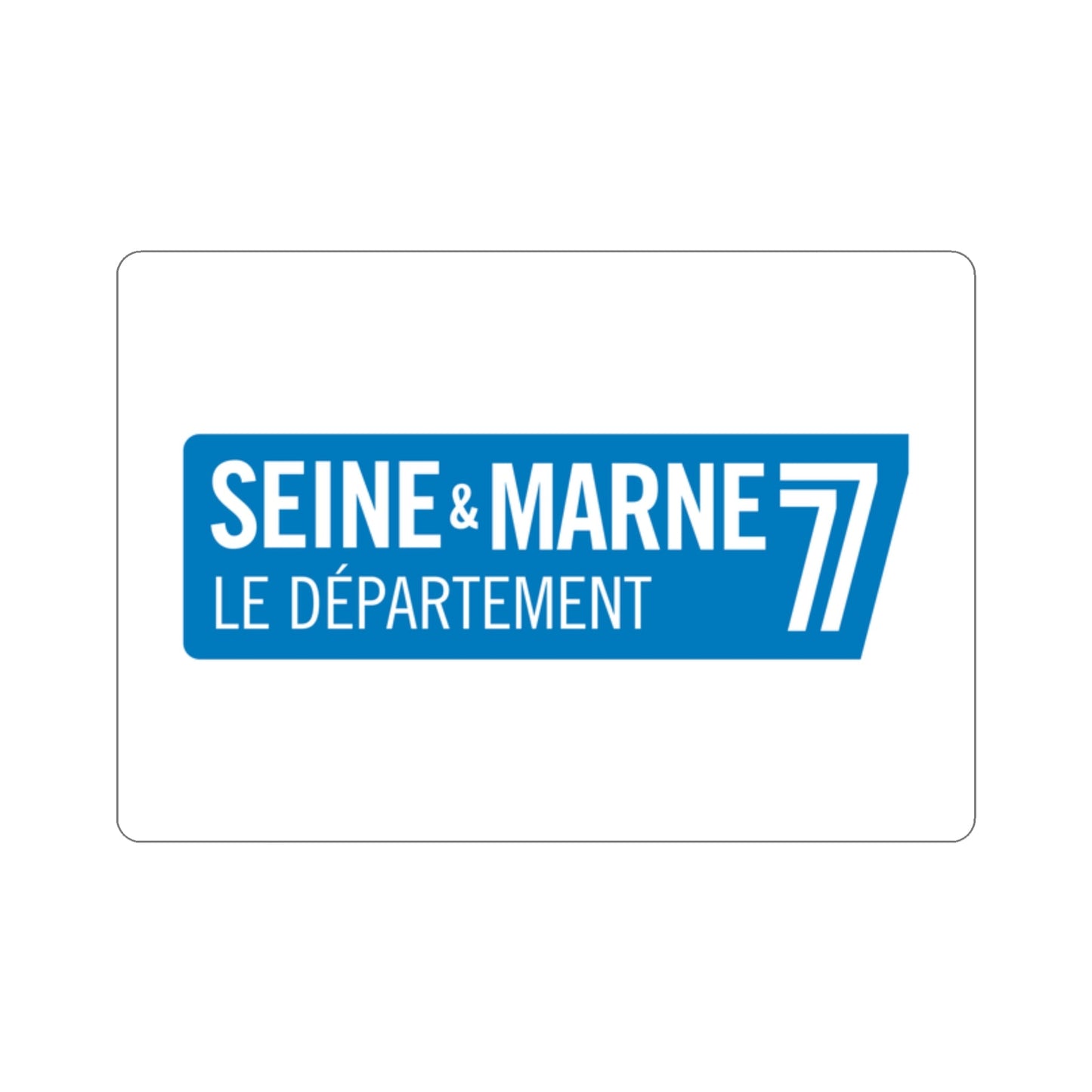 Flag of Seine et Marne France STICKER Vinyl Die-Cut Decal-2 Inch-The Sticker Space