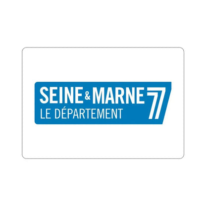 Flag of Seine et Marne France STICKER Vinyl Die-Cut Decal 4 Inch - The Sticker Space