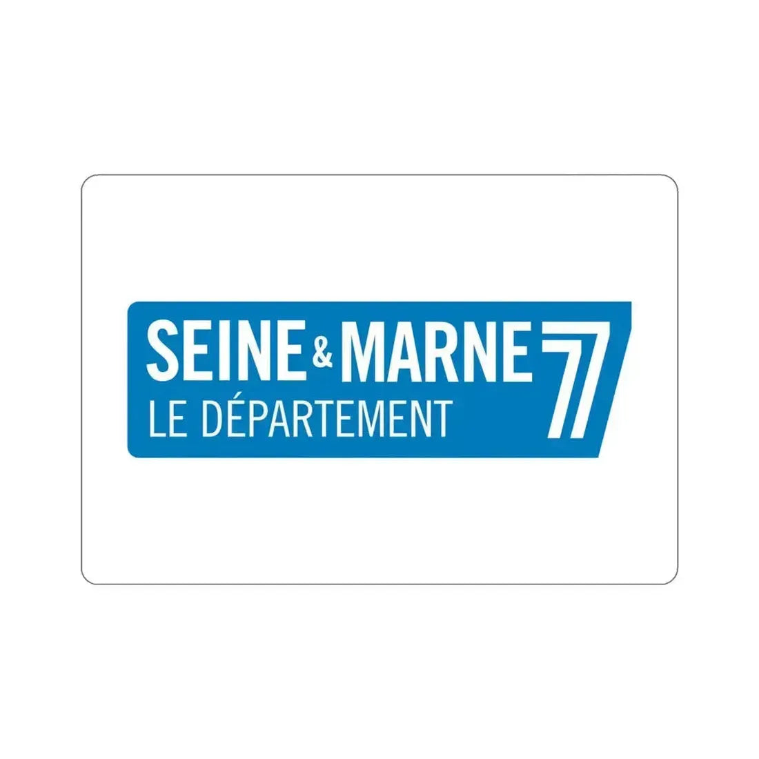 Flag of Seine et Marne France STICKER Vinyl Die-Cut Decal 5 Inch - The Sticker Space