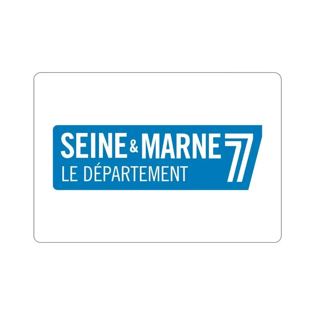 Flag of Seine et Marne France STICKER Vinyl Die-Cut Decal 6 Inch - The Sticker Space