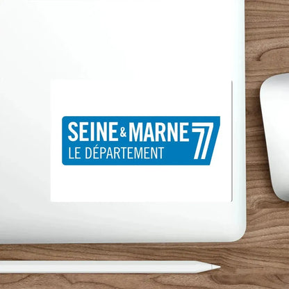 Flag of Seine et Marne France STICKER Vinyl Die-Cut Decal - The Sticker Space