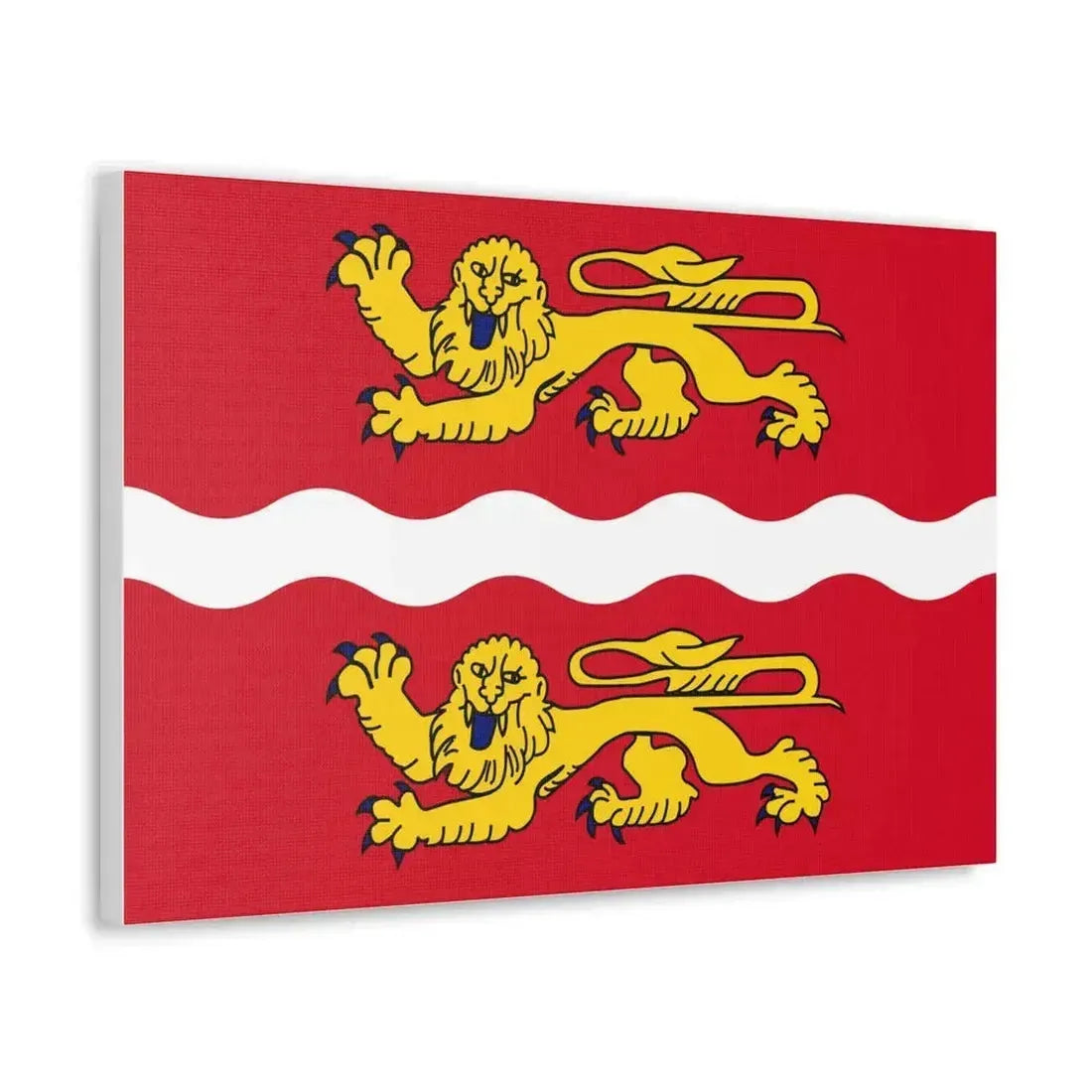 Flag of Seine Maritime France 2 - Canvas Wall Art - The Sticker Space