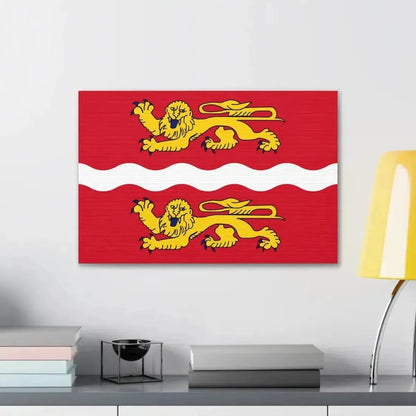 Flag of Seine Maritime France 2 - Canvas Wall Art - The Sticker Space