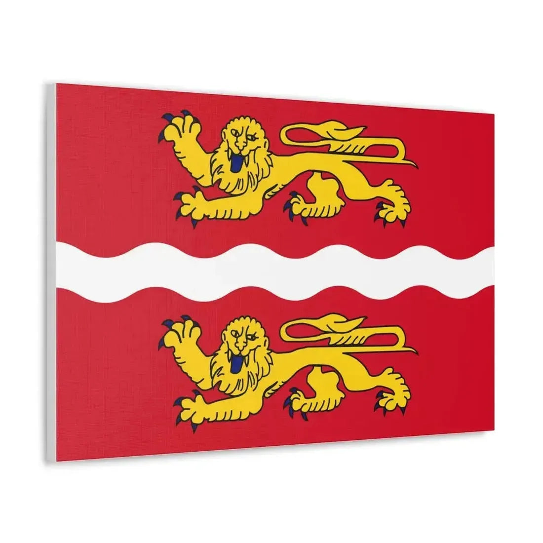 Flag of Seine Maritime France 2 - Canvas Wall Art - The Sticker Space