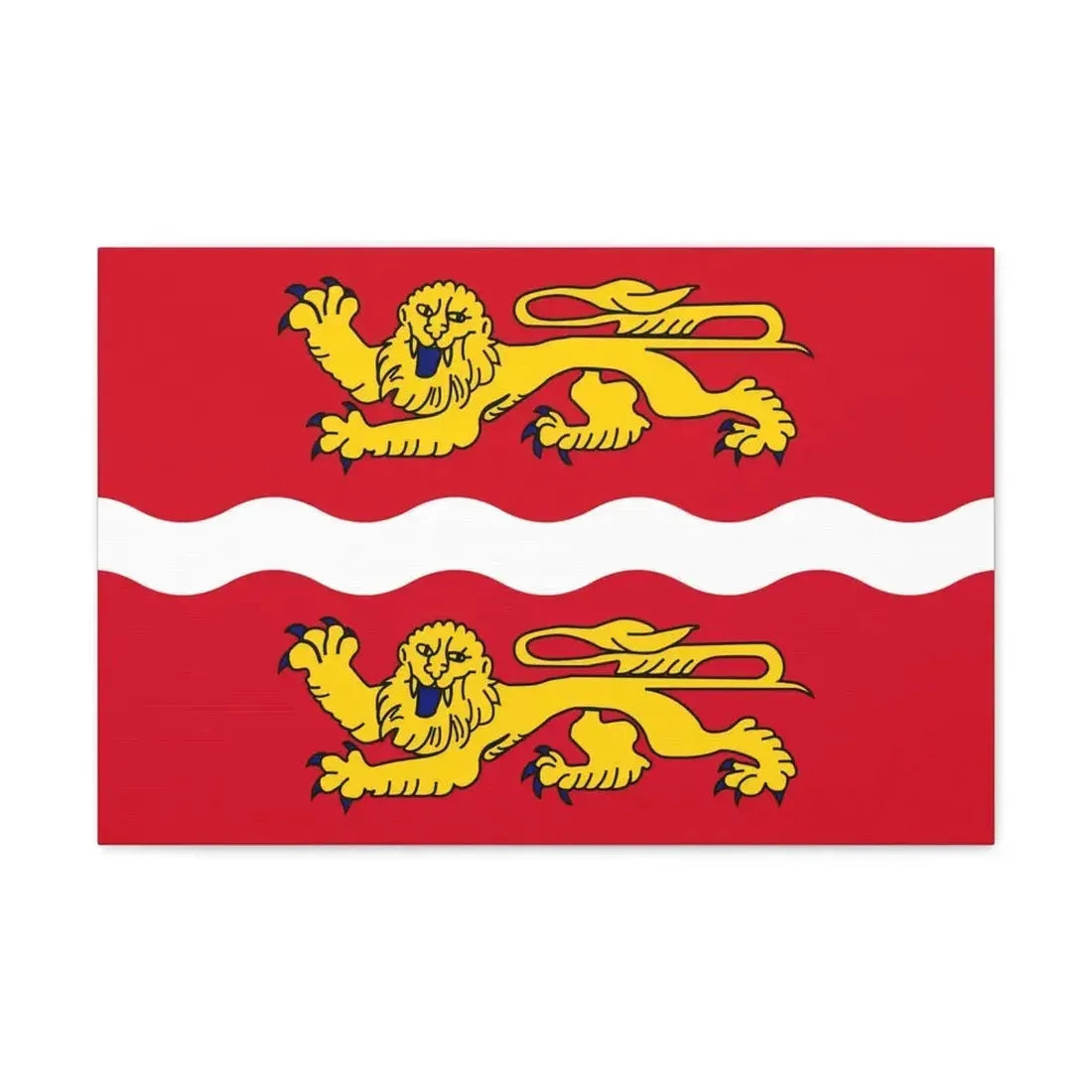 Flag of Seine Maritime France 2 - Canvas Wall Art - The Sticker Space