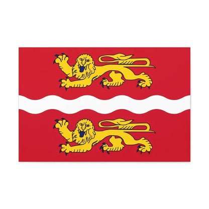 Flag of Seine Maritime France 2 - Canvas Wall Art - The Sticker Space