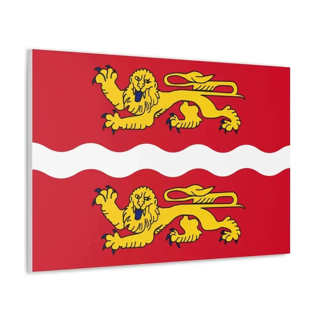 Flag of Seine Maritime France 2 - Canvas Wall Art - The Sticker Space