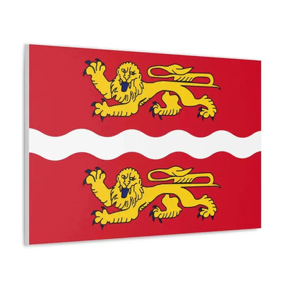 Flag of Seine Maritime France 2 - Canvas Wall Art - The Sticker Space