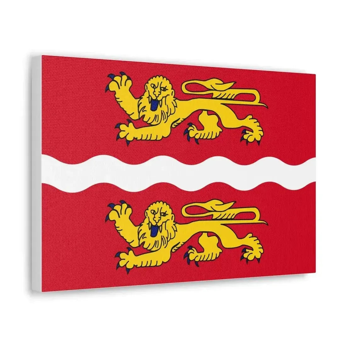 Flag of Seine Maritime France 2 - Canvas Wall Art - The Sticker Space