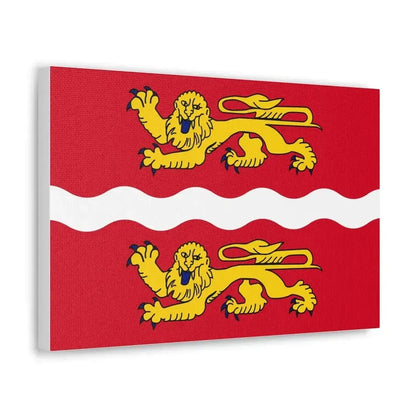 Flag of Seine Maritime France 2 - Canvas Wall Art - The Sticker Space