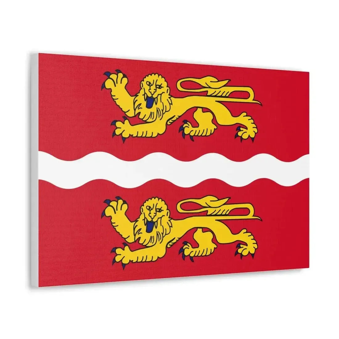 Flag of Seine Maritime France 2 - Canvas Wall Art - The Sticker Space