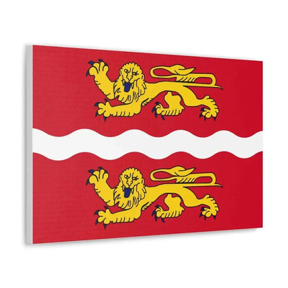 Flag of Seine Maritime France 2 - Canvas Wall Art - The Sticker Space