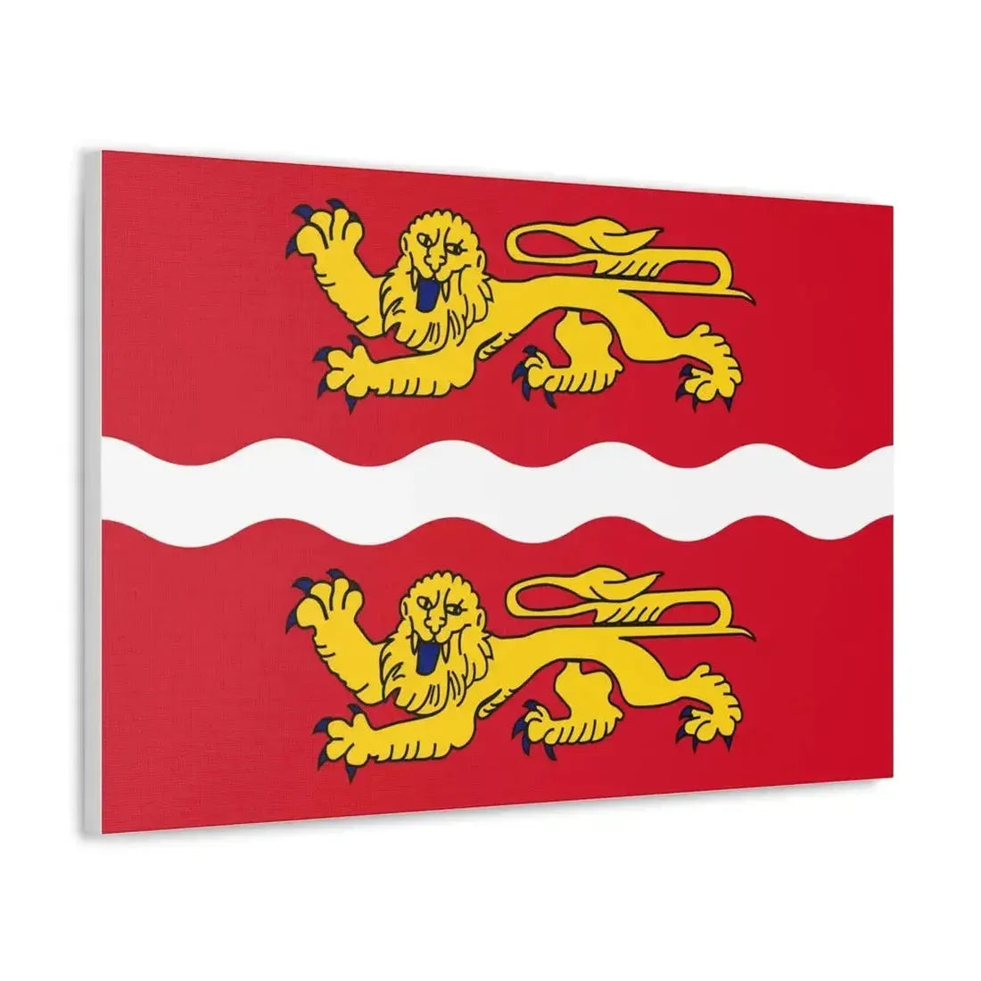 Flag of Seine Maritime France 2 - Canvas Wall Art - The Sticker Space