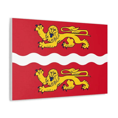 Flag of Seine Maritime France 2 - Canvas Wall Art - The Sticker Space
