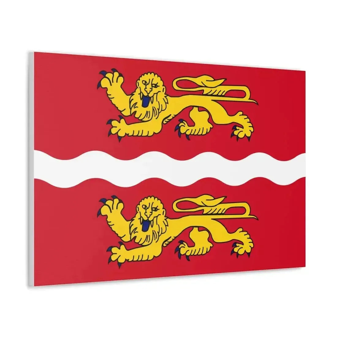 Flag of Seine Maritime France 2 - Canvas Wall Art - The Sticker Space
