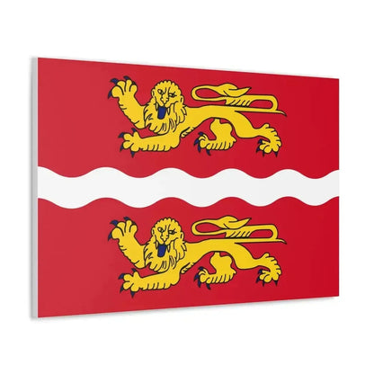 Flag of Seine Maritime France 2 - Canvas Wall Art - The Sticker Space
