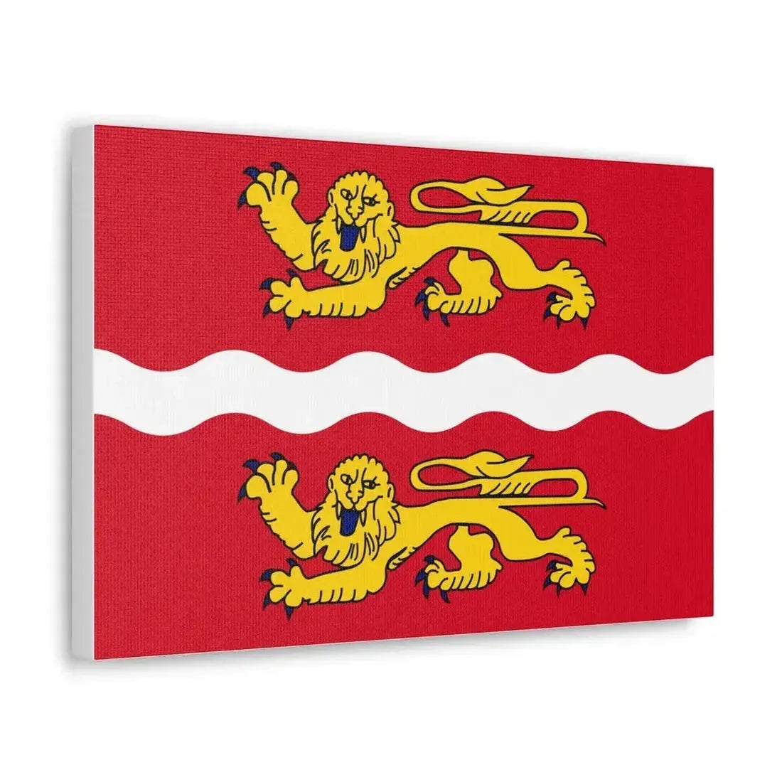 Flag of Seine Maritime France 2 - Canvas Wall Art - The Sticker Space