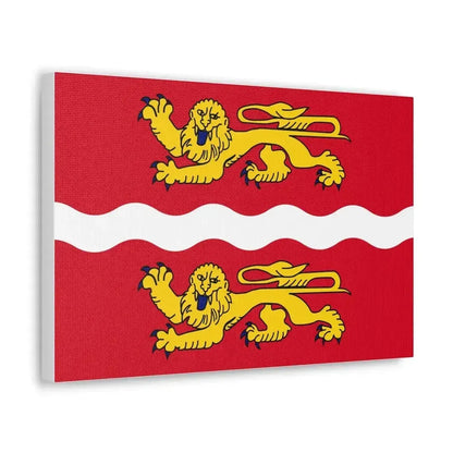 Flag of Seine Maritime France 2 - Canvas Wall Art - The Sticker Space