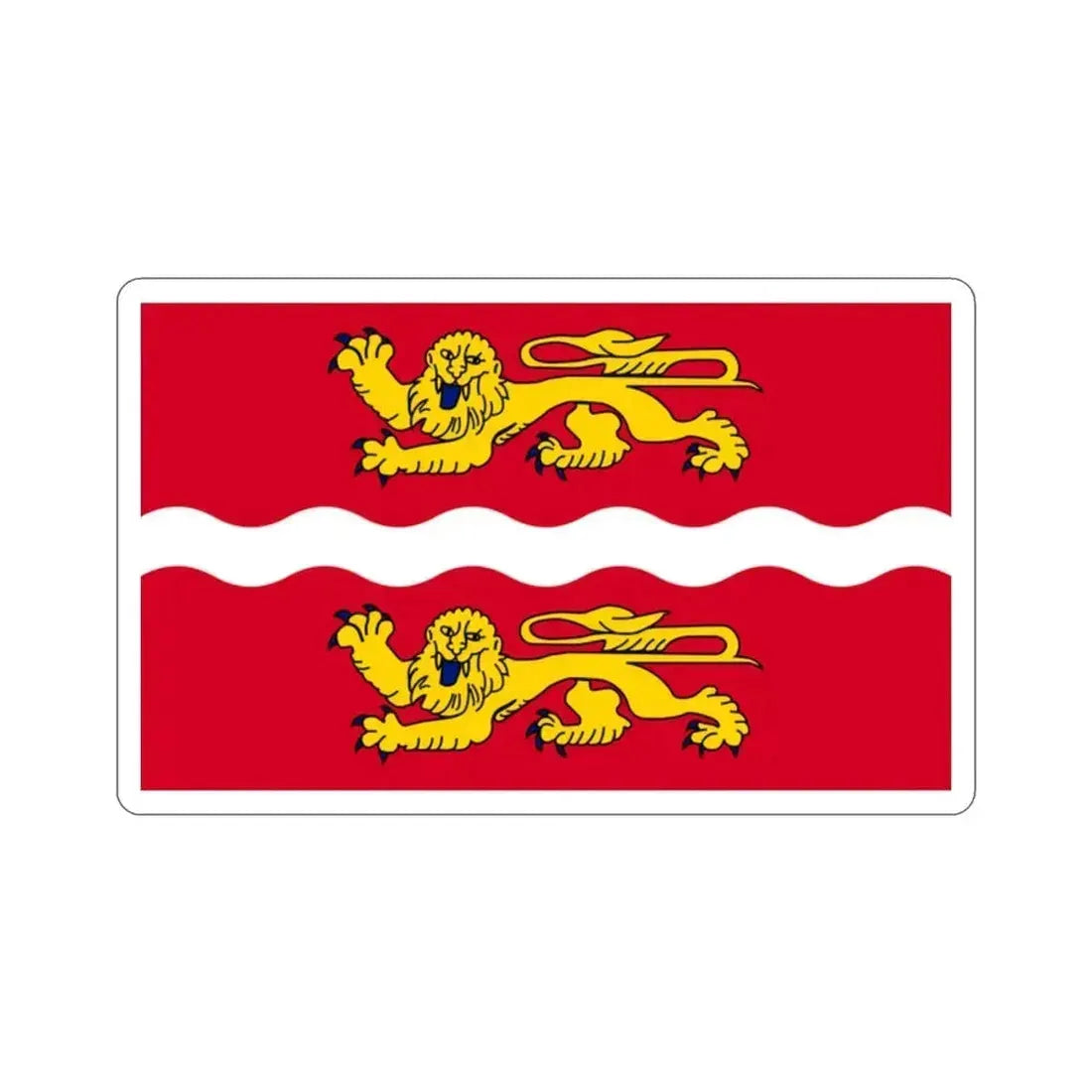 Flag of Seine Maritime France 2 STICKER Vinyl Die-Cut Decal 2 Inch - The Sticker Space