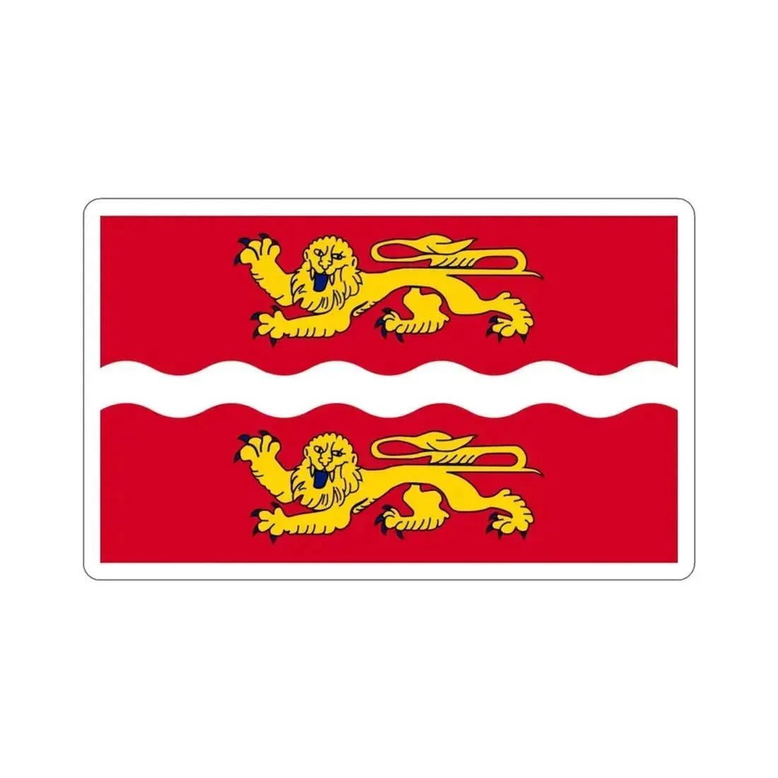 Flag of Seine Maritime France 2 STICKER Vinyl Die-Cut Decal 3 Inch - The Sticker Space
