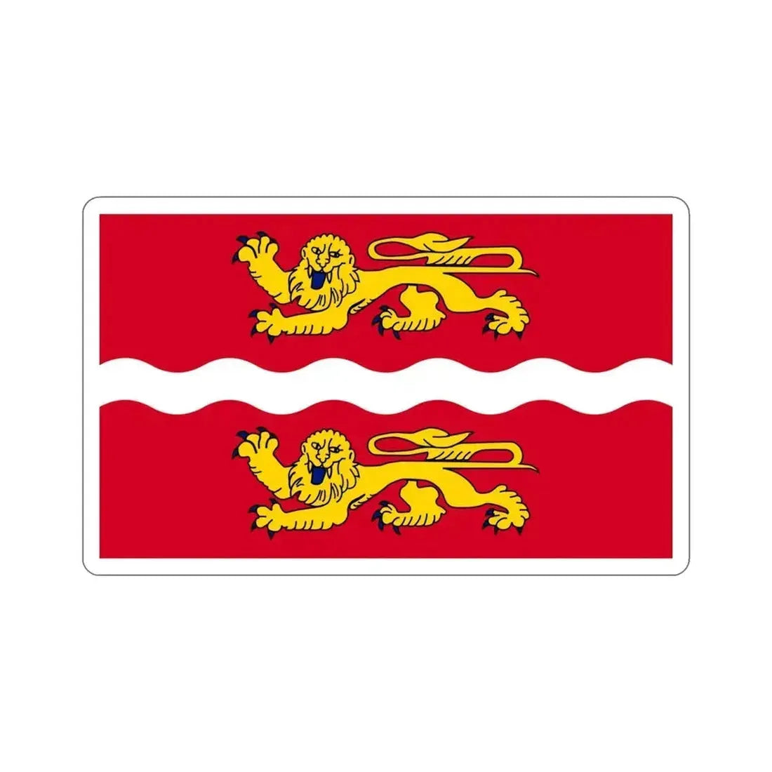 Flag of Seine Maritime France 2 STICKER Vinyl Die-Cut Decal 4 Inch - The Sticker Space