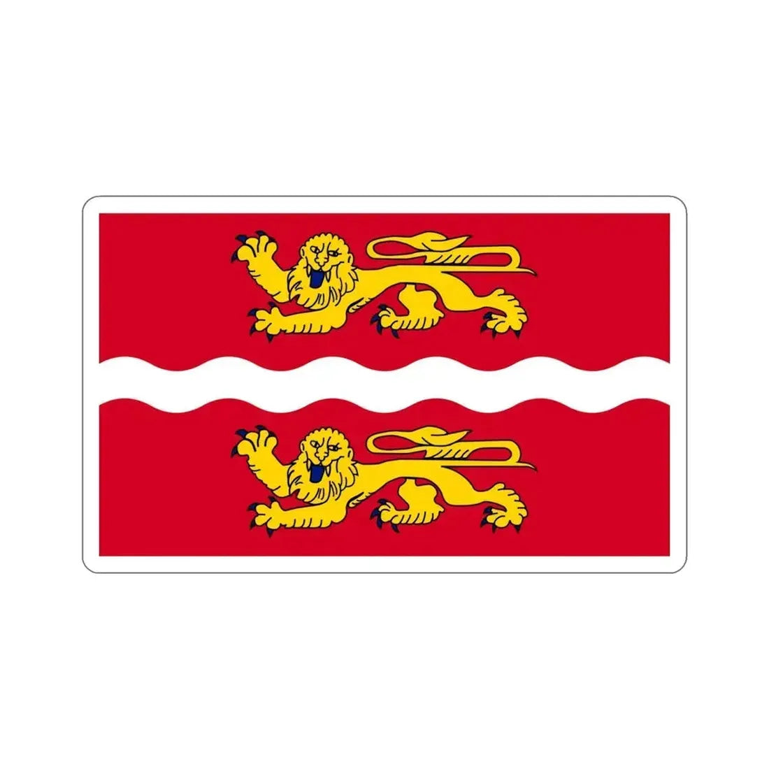 Flag of Seine Maritime France 2 STICKER Vinyl Die-Cut Decal 4 Inch - The Sticker Space