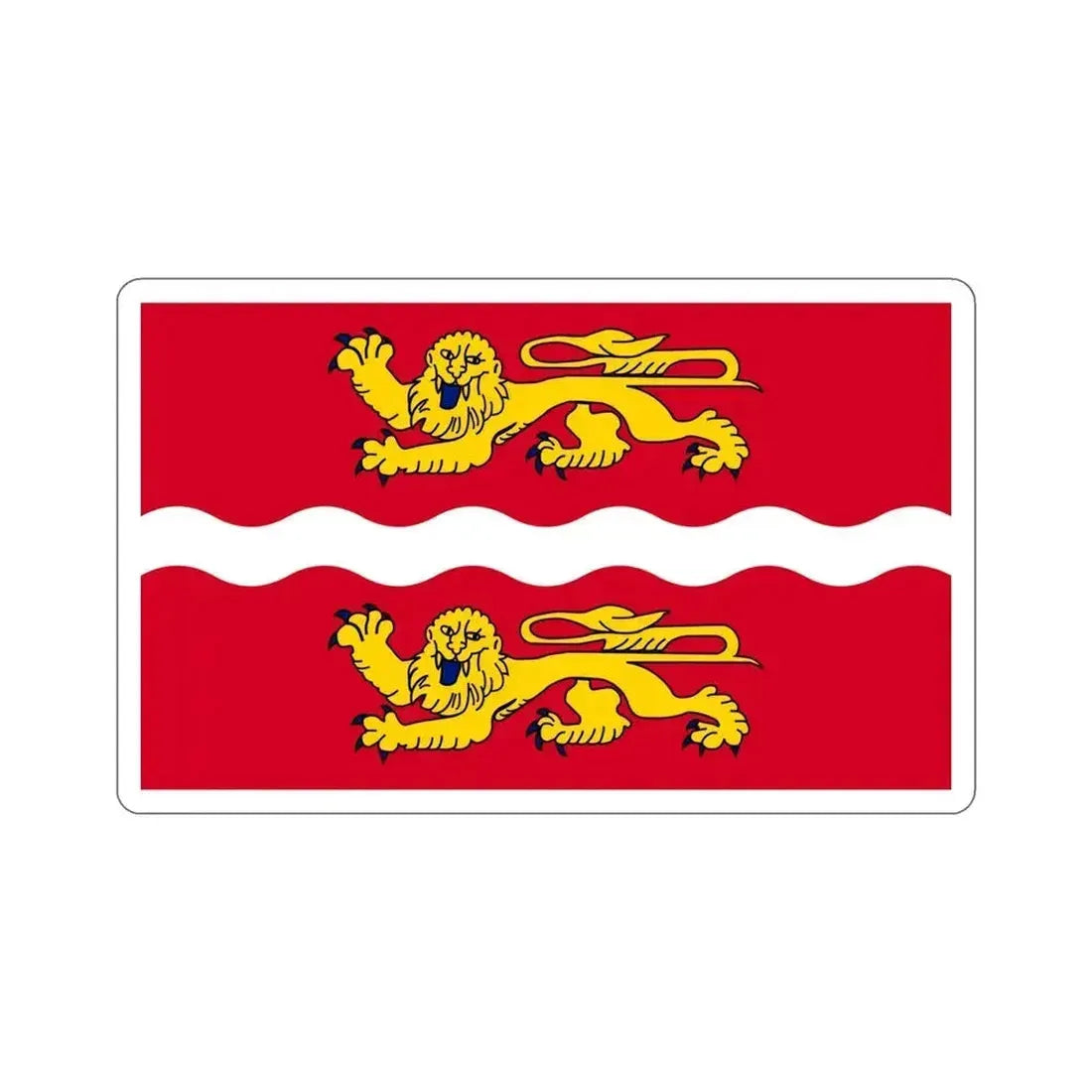 Flag of Seine Maritime France 2 STICKER Vinyl Die-Cut Decal 5 Inch - The Sticker Space