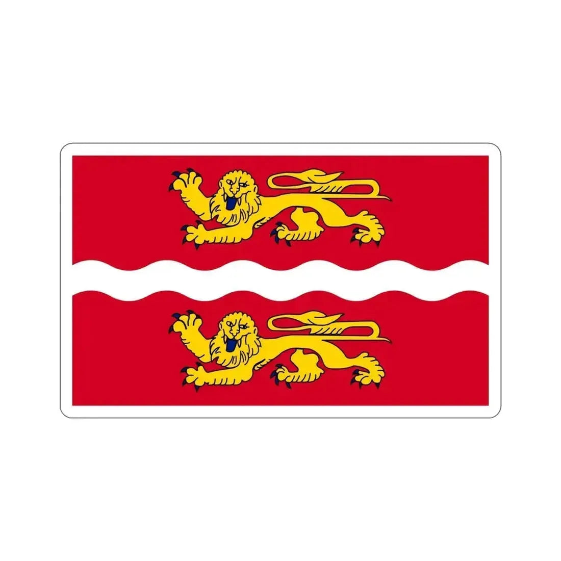 Flag of Seine Maritime France 2 STICKER Vinyl Die-Cut Decal 6 Inch - The Sticker Space