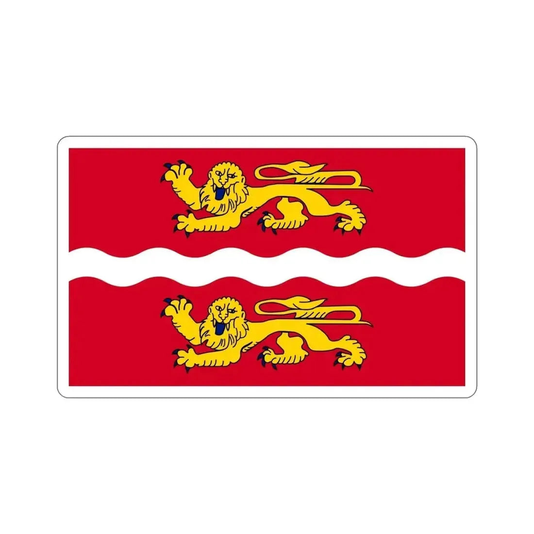 Flag of Seine Maritime France 2 STICKER Vinyl Die-Cut Decal - The Sticker Space
