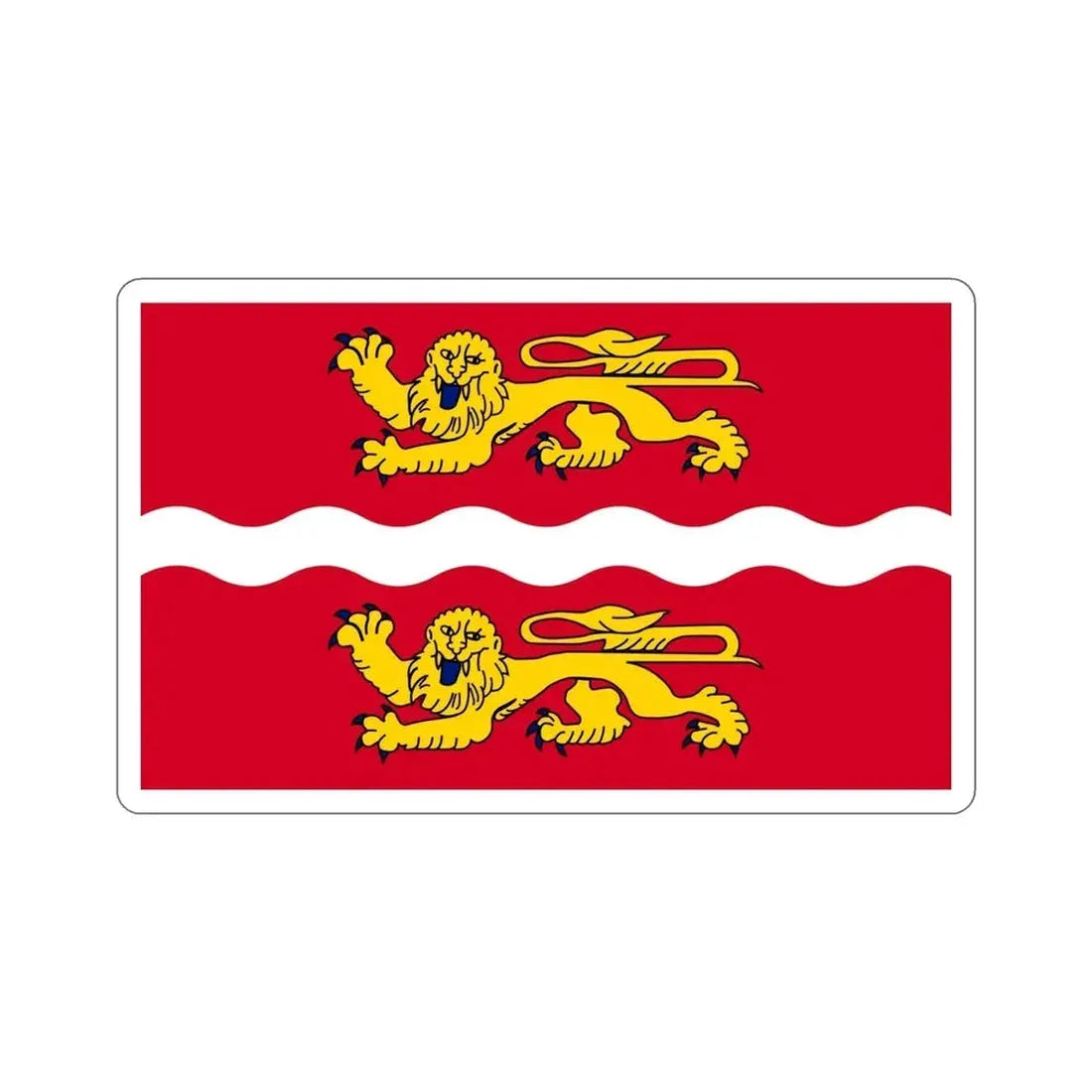 Flag of Seine Maritime France 2 STICKER Vinyl Die-Cut Decal - The Sticker Space