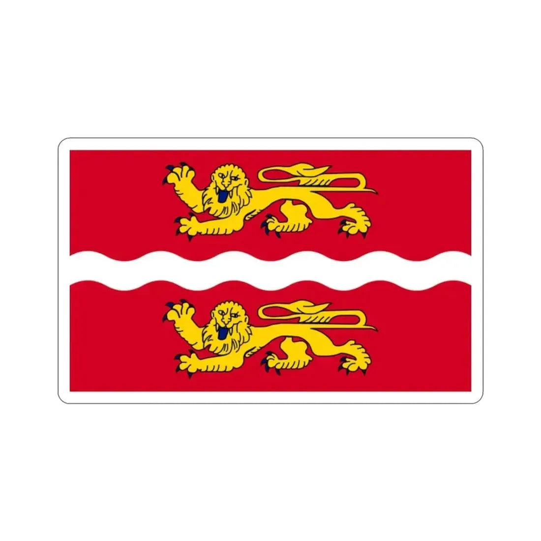 Flag of Seine Maritime France 2 STICKER Vinyl Die-Cut Decal - The Sticker Space