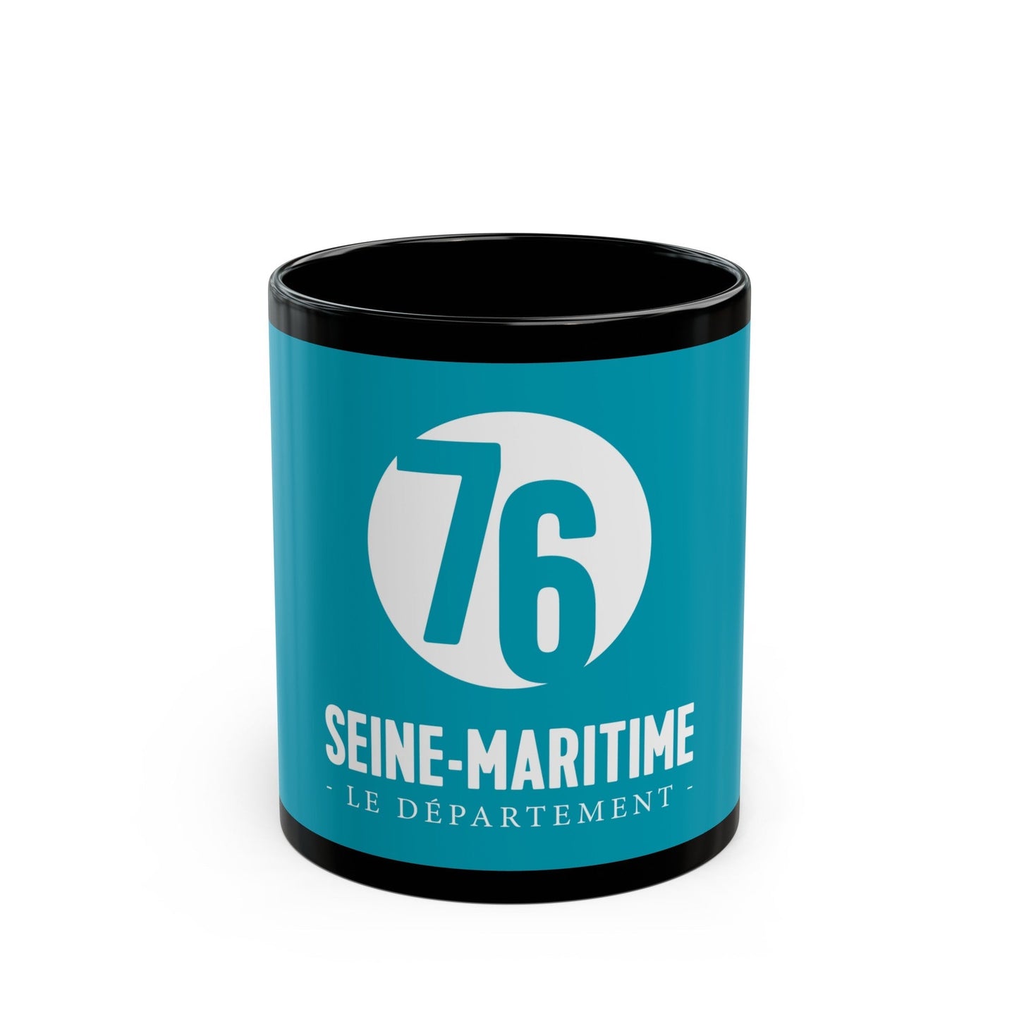 Flag of Seine Maritime France - Black Coffee Mug-11oz-The Sticker Space