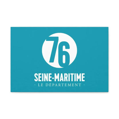 Flag of Seine Maritime France - Canvas Wall Art - The Sticker Space