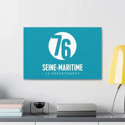 Flag of Seine Maritime France - Canvas Wall Art - The Sticker Space