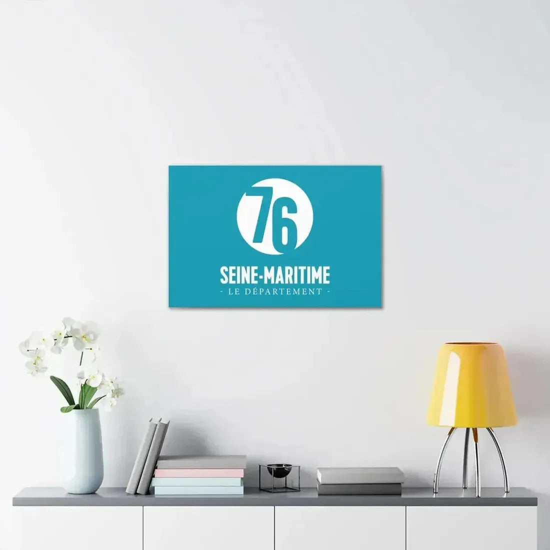 Flag of Seine Maritime France - Canvas Wall Art - The Sticker Space