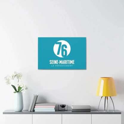 Flag of Seine Maritime France - Canvas Wall Art - The Sticker Space