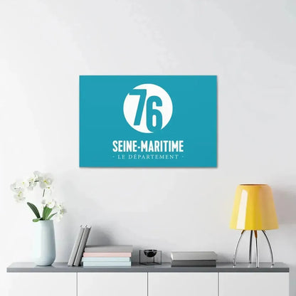 Flag of Seine Maritime France - Canvas Wall Art - The Sticker Space